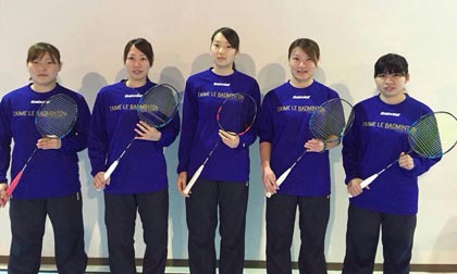 実業団チームとの契約で、バドミントン「バボラ」ブランドの強化